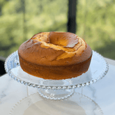 Prato Para Bolo Cristal Com Pé Pearl Bolinha - 31 cm - Ela Decora